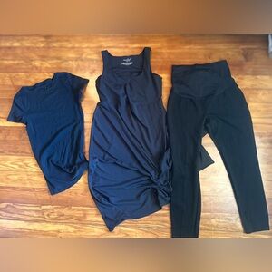 Maternity top, Dress and Leggings Set